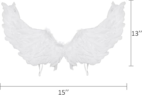 Vista 2 de Angel Wings and Halo for Kids Halloween Costume