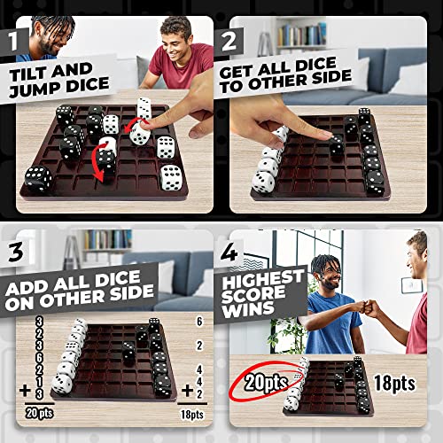 Swooc DITTLE-OAK-SML - Dice Battle | 2 Player Dice Games For Adults | Adult Board Games thumb #2