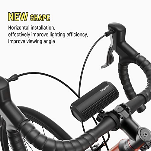 image for MACHFALLY Super Bright 1600 Lumen LED Bike Light,USB Rechargeable Bicy