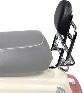 Prima Rear Rack Backrest,Chrome; Buddy Kick