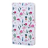 Instax Square Wallet Photo Album, 80 Pockets Film Album, PU Leather Cover for Fujifilm Instax Square SQ10 SQ6 SQ20 SQ1 Camera (Flamingo)