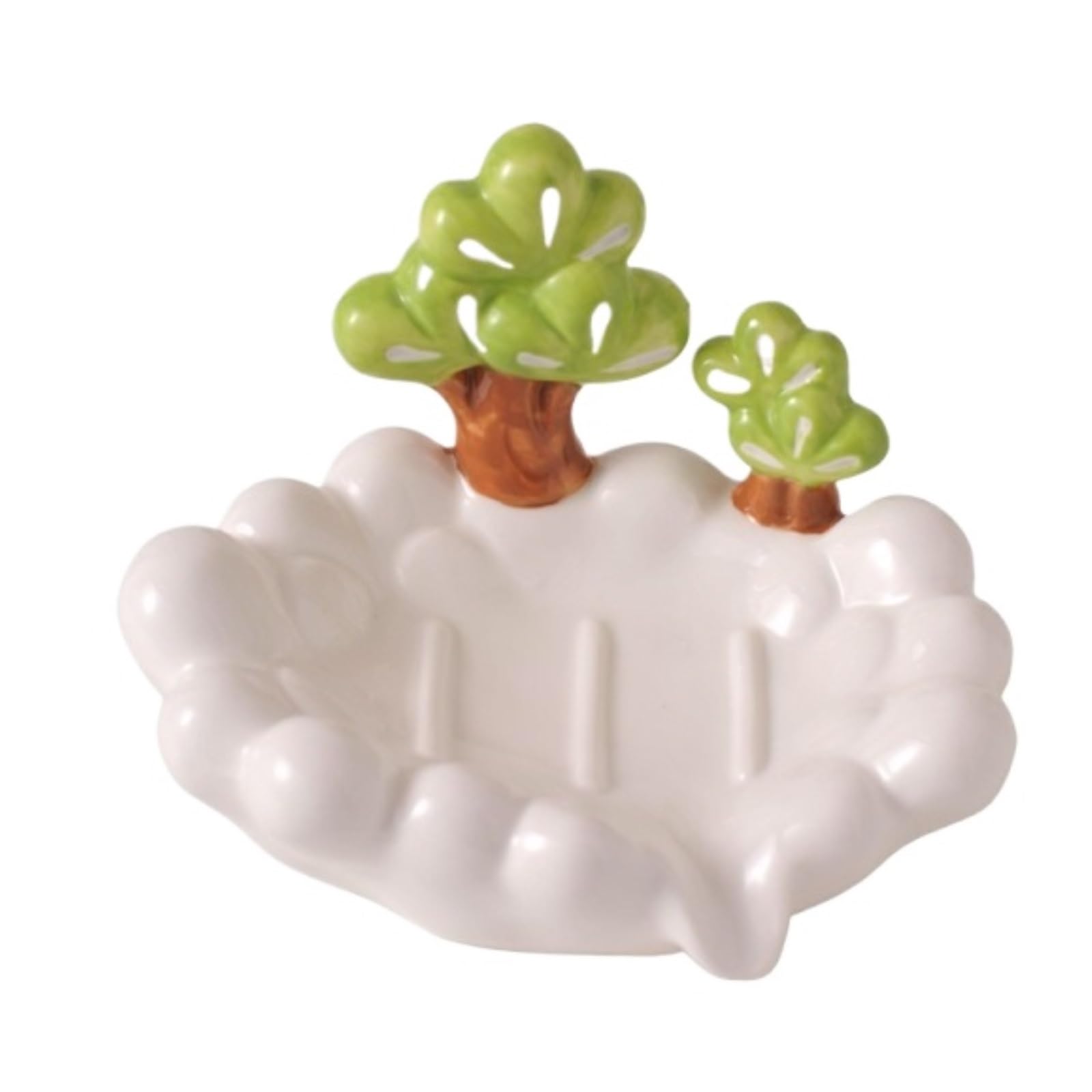 Jfnklfg One Color Ceramic Soap Dish 1Pc Drainage Ceramic Soap Dish Holder