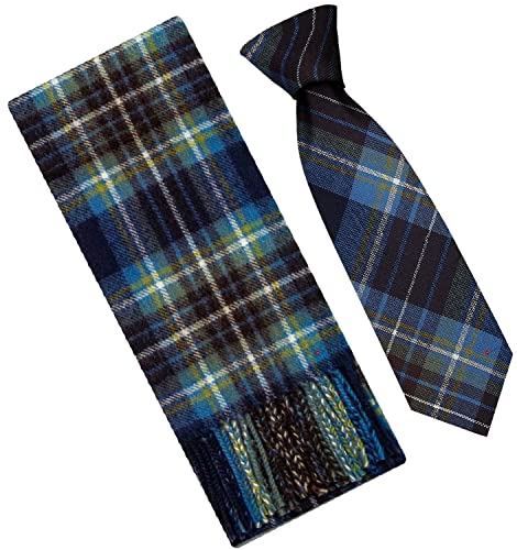 I Luv Ltd Holyrood Modern Tartan Plaid 100% Lambswool Scarf & Tie Gift Set #TOP24