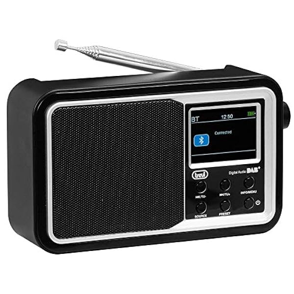 Trevi - Radio Portatile con Ricevitore Digitale DAB/DAB FM RDS e display a colori LCD da 2,4 pollici