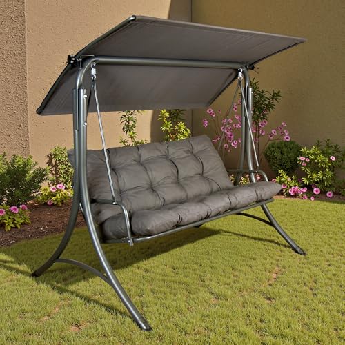 Cast Alum Sunjoy 3 Seat Swing | Etsy | Furniture, Outdoor sofa, Seating