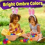 Stargo 16 Pack 3.2” Large Colorful Ombre Easter Eggs Empty - with hinges, Bright Ombre Multicolored, Plastic Easter Eggs Fillable, Eggs for Easter Egg Hunts, Basket Fillers, Party Favor, Surprise Eggs - Image 4