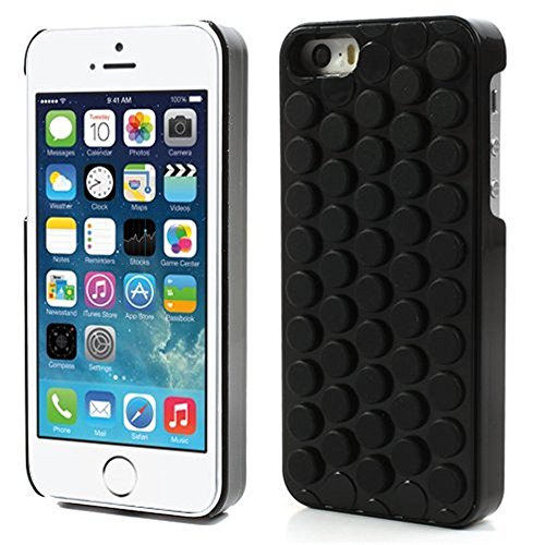 Gizee Funny Cute Popping Decompression Bubble Wrap Back Soft Silicone Puchi Puchi Case Cover For Iphone 6 Plus & 6S Plus 5.5 Inch (Black) #TOP5