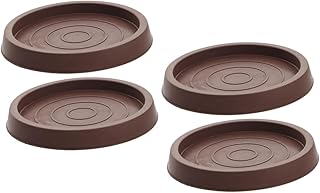 4Pcs Rubber Furniture Leg Coasters Non Slip Caster Cups for Carpet Protection Flexible Replaceable Couch Stoppers Quick Installation Chair Foot Pads for Bar Dining Desk Chairs
