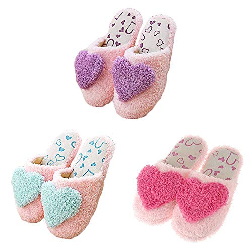 Kentop Pantofole da donna in peluche, a forma di