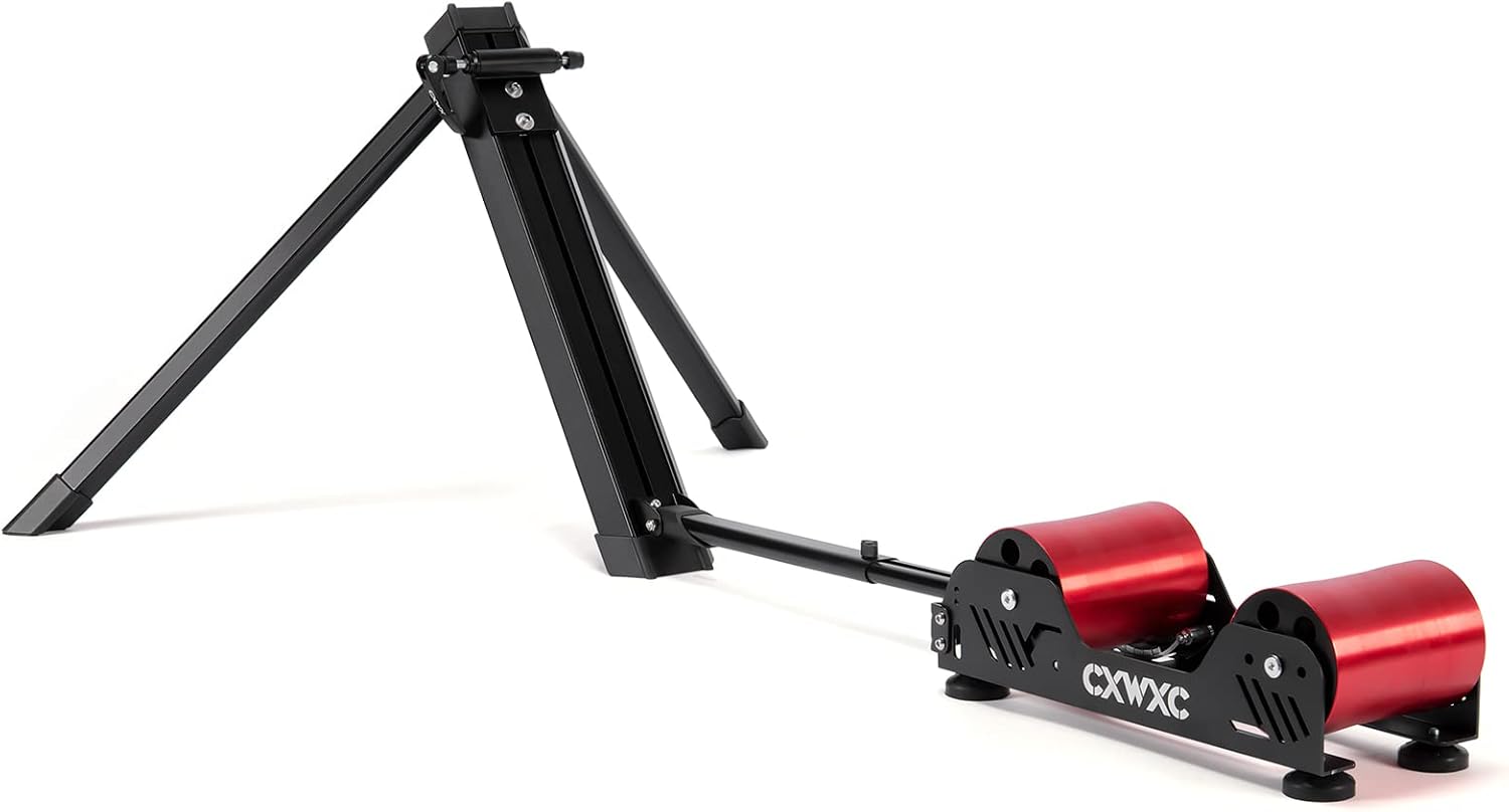 Bike Trainer Stand Resistance Adjustable - Portable Magnetic Bicycle Rollers Indoor Exercise/Fitness/Workout - Fordable Fully Aluminum Alloy