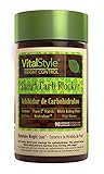 VitalStyle Natural Smart Carb Blocker - 1,500 mg of Pure White Kidney Bean Extract (Phase 2 Starch Neutralizer) Supports Weight Loss, Helps Control Blood Sugar and Supress Appetite - 90 Capsules
