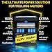12V 100Ah Lithium Battery,LiFePO4 Battery Built-in 100A BMS Protect,Group 31 Deep Cycle Portable Power,Lithium Iron Phosphate Battery for Trolling Motors,Yacht, Marine,RV, Home Energy (1 Pack-100Ah)