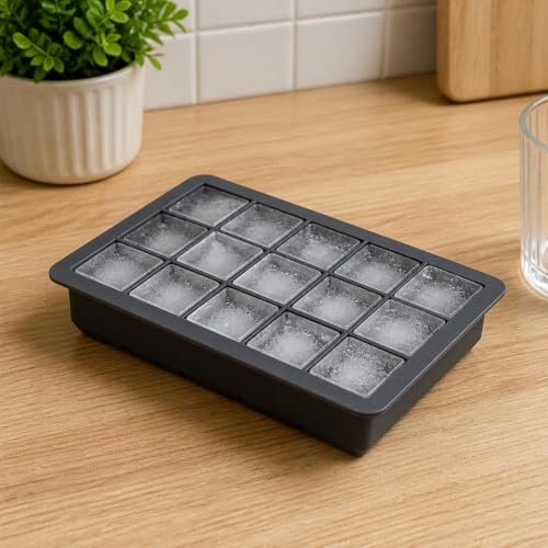 Molde de Silicona para Cubos de Hielo con Tapa miniatura 3