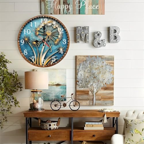 Reloj de pared de madera silencioso 10 pulgadas miniatura 5