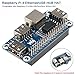 Produktbild Seamuing Raspberry Pi 4 Erweiterungskarte Ethernet USB HUB HAT 5V, mit 1 RJ45 10 / 100M Ethernet Port und 3 USB Ports für Raspberry Pi 4B / 3B + / 3B / Zero/Zero W