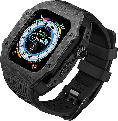 Coque Apple Watch Ultra fibre de carbone SCHIK et bracelet iWatch 8