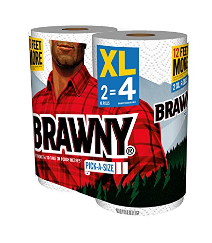 Image of Brawny Paper Towels, 2 XL Rolls, Pick-a-Size, 2 = 4 Regular Rolls