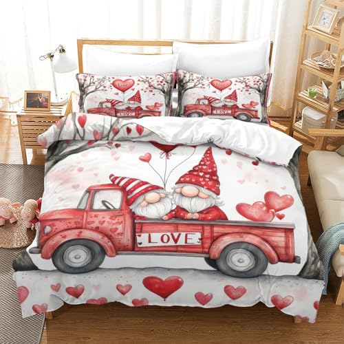 Housse de couette microfibre de qualité supérieure avec gnomes 3D - 3
