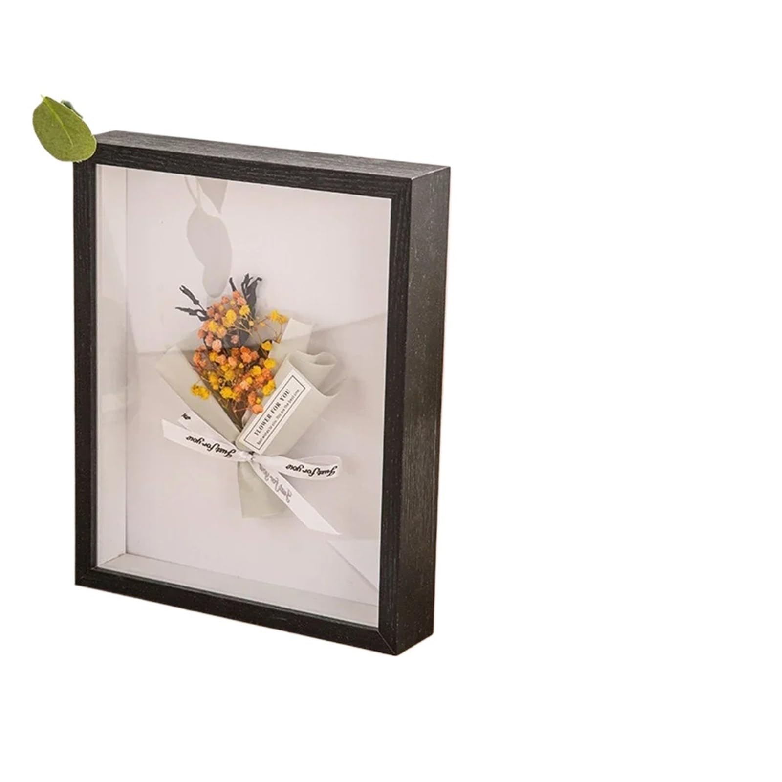 Shadowbox Frame, 3D Wooden Photo Box Frame Multicolor Multiple Sizes For Crafts, Photos, Specimens(Black-depth-3cm,A4)