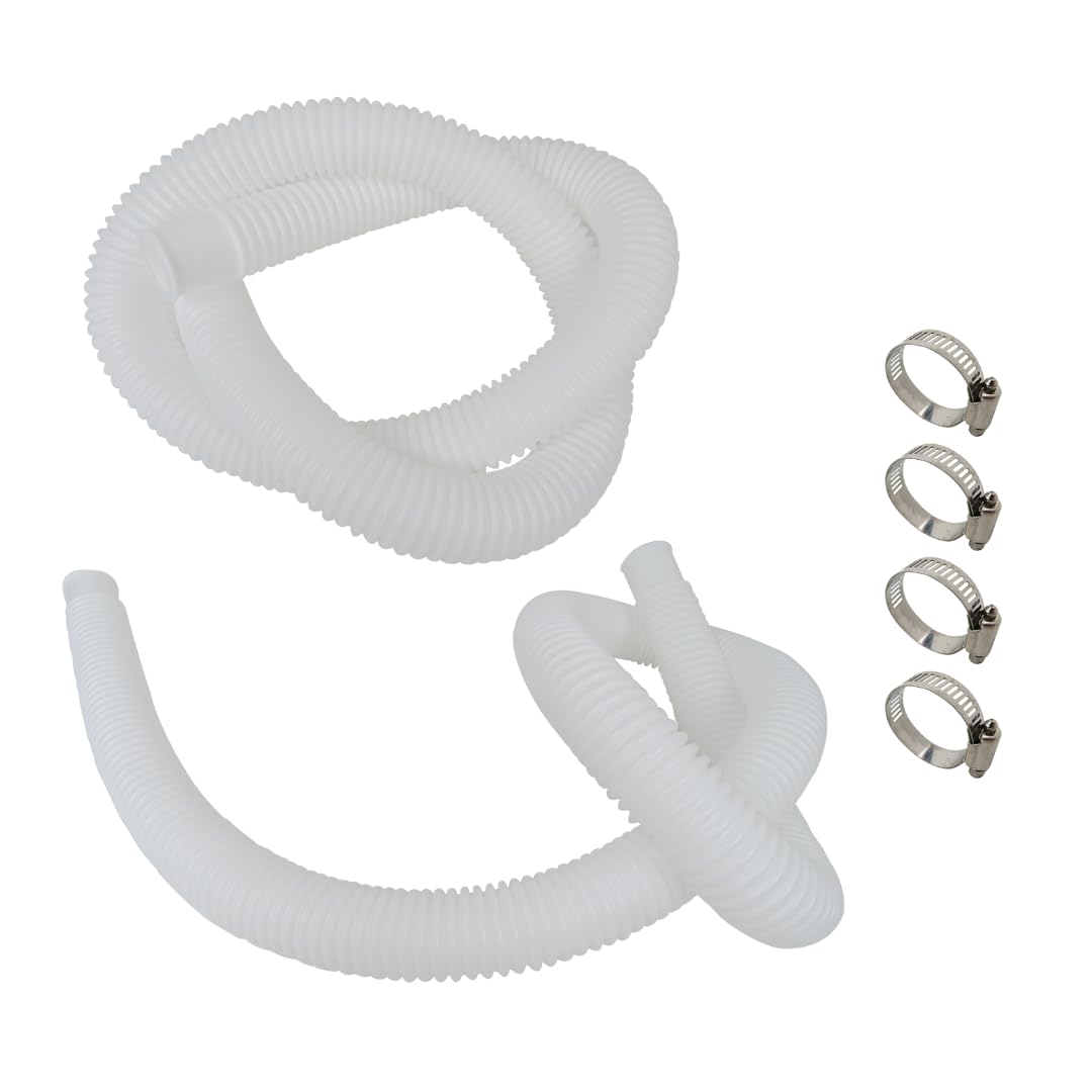 29059E (51149E) Pool Hose Replacement Parts Compatible for Intex Saltwater Systems Above Ground Pool Pump 330GPH 530GPH 1000GPH 607 637 Pool Hoses w/Metal Clamps