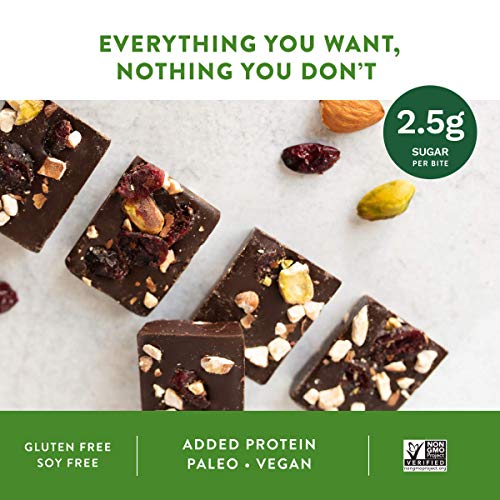 Jojo's Dark Chocolate Bites Made With Hemp, Plant Based Protein, Low Sugar, Low Carb, Vegan, Paleo & Keto Friendly, Healthy Snack, Original, 3.9Oz Bag (4 Count) #TOP3