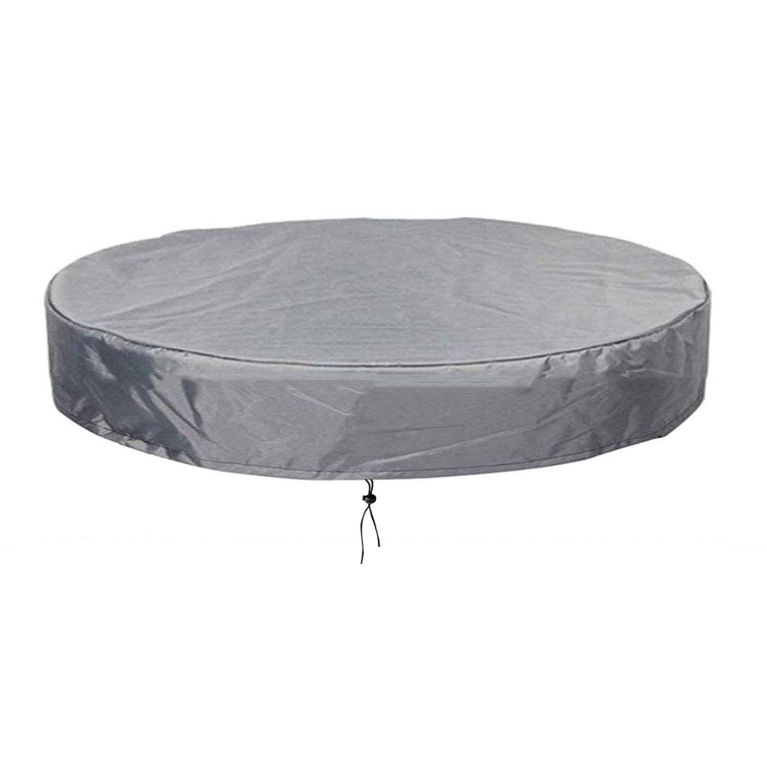 Vinyl Table Cloth,Customized size Table Cover Elastic Fitted Flannel Backed Plastic for Waterproof for Picnic,Camping,Indoor and Outdoor dustproof ultraviolet rays Φ130x8cm,(Φ51x3in) — image 1