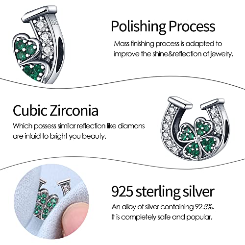 Pandach Holiday Charms Beads Fits For Charms Bracelets For Woman 925 Sterling Silver Dangle Pendant Bead With Cz Stones, Girl Jewelry Beads Gifts For Women Bracelet&Necklace #TOP4