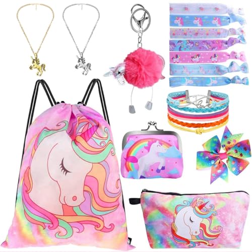Drawstring Bag Gifts for Girls Include Necklace Bracelet Hair Tie
