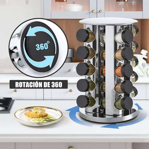 La Mejor review de Especiero giratorio cocina más recomendados. 26 Imagen adicional