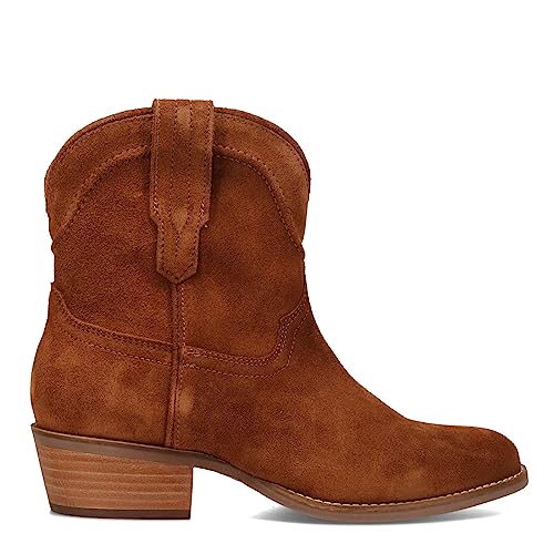 Dingo Womens Tumbleweed Roper Round Toe Pull On Casual Boots Ankle Low Heel 1-2" - Black2