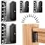 20 Pack Aluminum Deck Railing Bracket Connectors for 2"x4" (Actual 1.5"x3.5") Wood Posts to Handrail Connection, 2mm Extra Thick Metal Connectors for Fence Porch Stair, SA20
