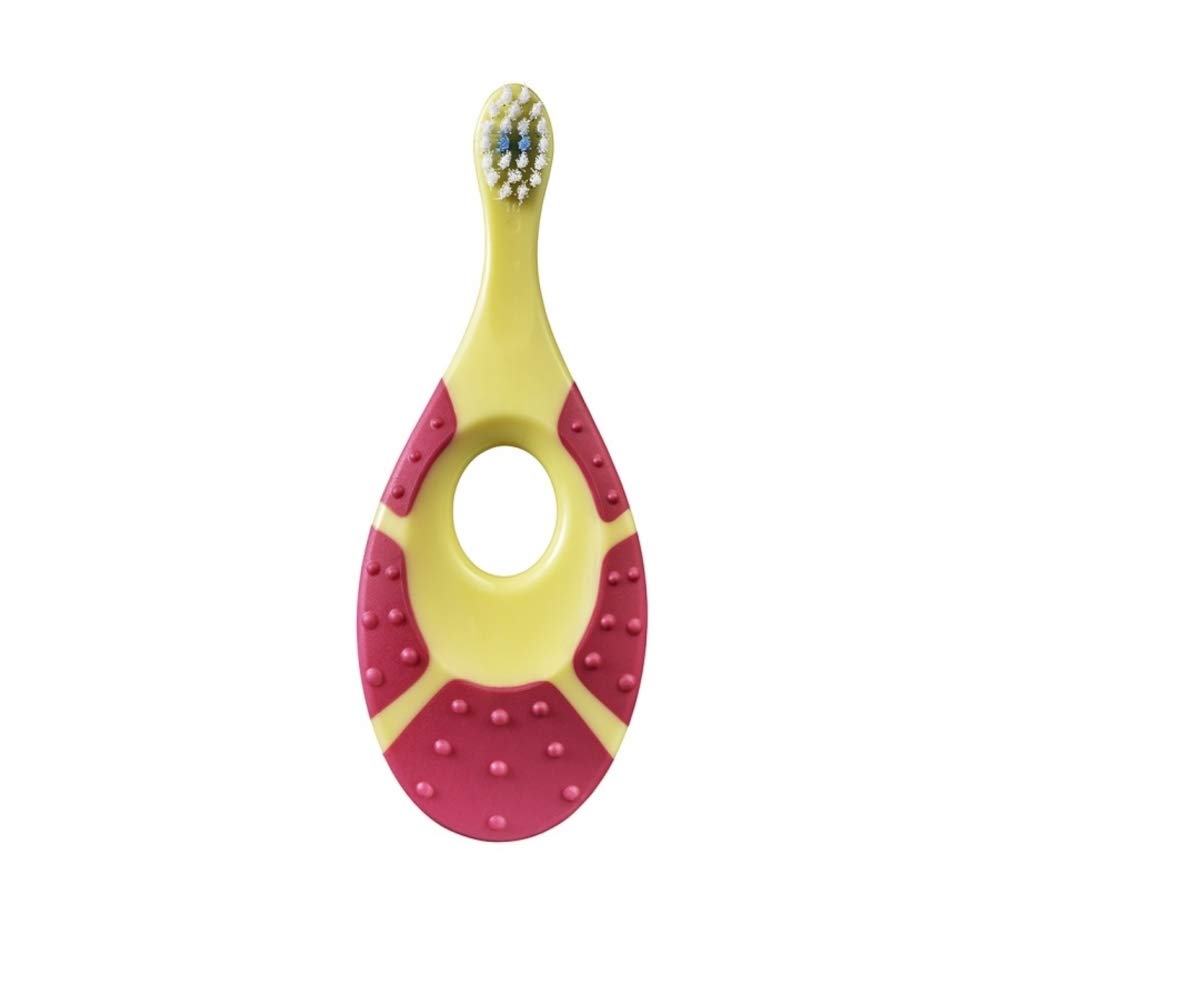 Jordan Children 0-2 Years Kids toothbrush BPA Free toothbrush Gentle (Yellow - 0-2 Years)-picture-17