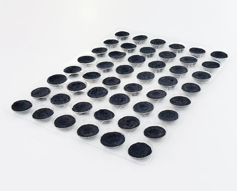 480 Stk. Macaron Halbschalen schwarz - Karton/fertig gebacken