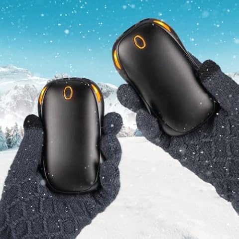 MUSCCCM Hand Warmers, 2 in 1 5000mAh Portable Magnetic Hand Warmer Rechargeable, Pocket Warmers USB, Long Lasting Hand Heater Great Warm Gifts for Women Men kids Cover