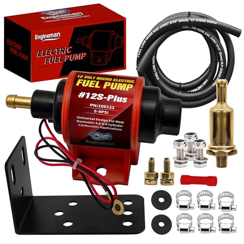 Engineman Universal 12 Volt Electric Fuel Pump 5-9 Psi 35gph Super 12s Plus F...