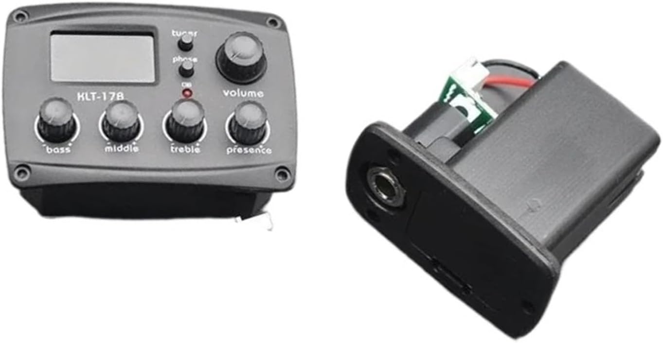 初心者向けアコースティックギターピックアップ アコースティックギタープリアンプピックアップイコライザー4バンドデジタルプログラムチュ