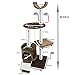 PET Palace Cat Tree Kitten Activity Tower Condo with Perches, Scratching Posts, and Squeaking Mice, APL1342, Brown