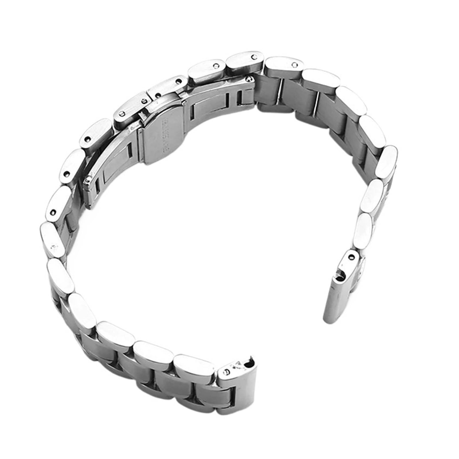 SiChouwz Cinturino In Acciaio Inossidabile A Doppio Scopo Con Gomito Piatto 12 14 16 18 19 20 21 22 23 24 Mm Con Chiusura A Farfalla A Doppia Pressione + Strumenti