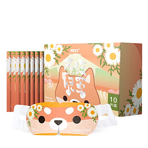 10 Packs Steam Eye Masks, Cozicroo Long-lasting Heating Steam Eye Mask for Dry Puffy Eyes, Relieve Eye Strain and Dark Circle, Chamomile