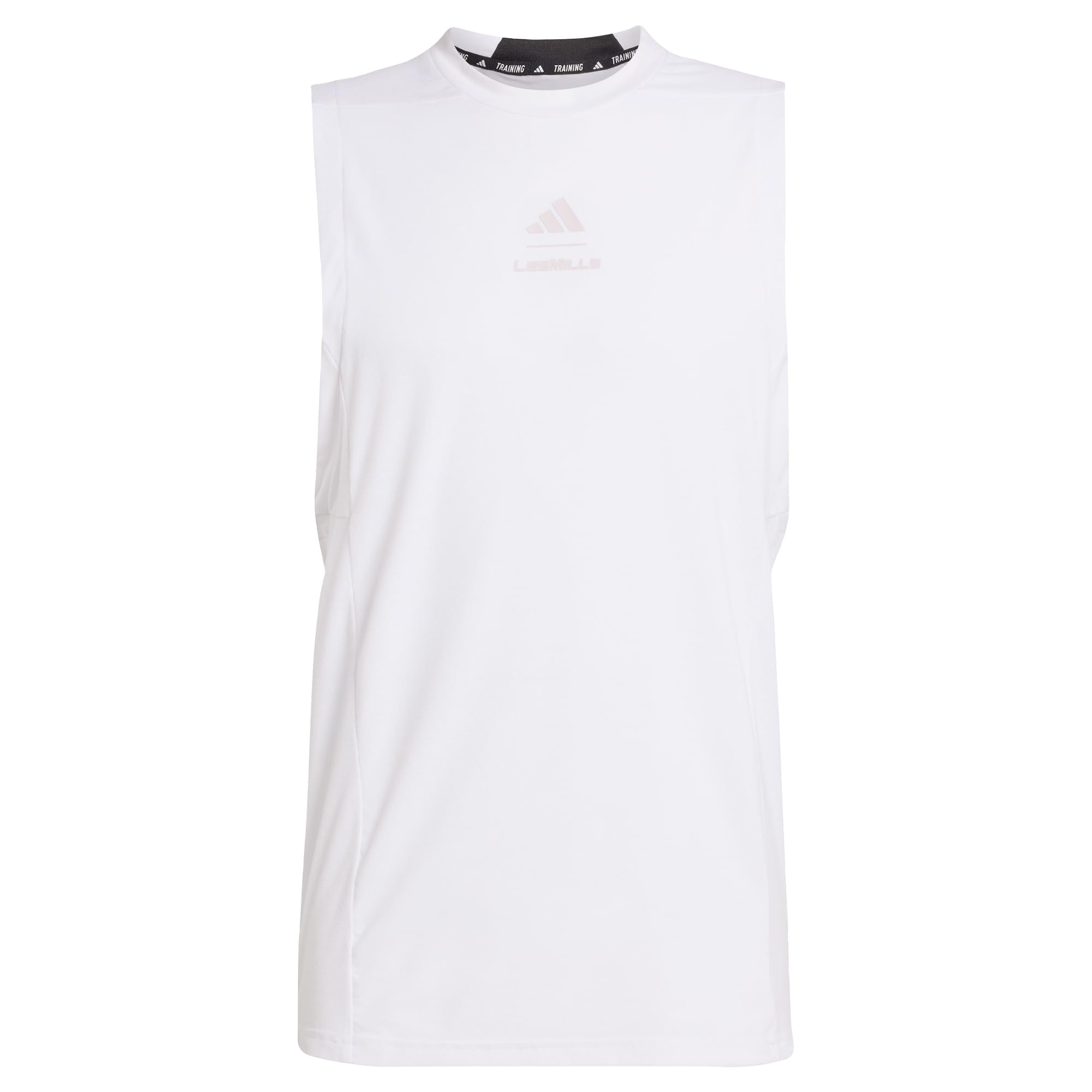Adidas Men's White / Ice Purple Les Mills Graphic Tank Top