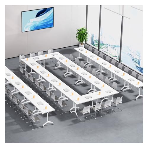 ポータブル折りたたみ式会議テーブル 140x40x75cm モバイルオフィスデスク トレーニング用コンピュータワークステーション 会議教室用 コンパクトエグゼクティブ
