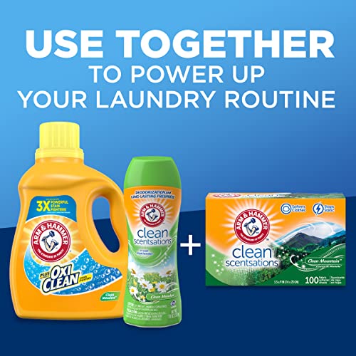 Arm & Hammer Plus Oxiclean Clean Meadow, 77 Loads Liquid Laundry Detergent, 100.5 Fl Oz #TOP6