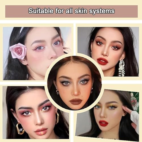 Image of BWOGUE 3Pcs Color Eye Shadow Stick | Twin Eye-shadow Pen| Two-Tone Shimmer Gradient Eyeshadow Stick | Easy to Blend, Non Creasing Eyeshadow | Waterproof Glitter Eye | 24 Hour Stay (Shade No. 1 to 3)