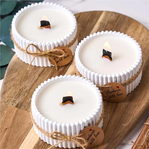 Set de 50 mechas de madera para velas con base clip miniatura 6