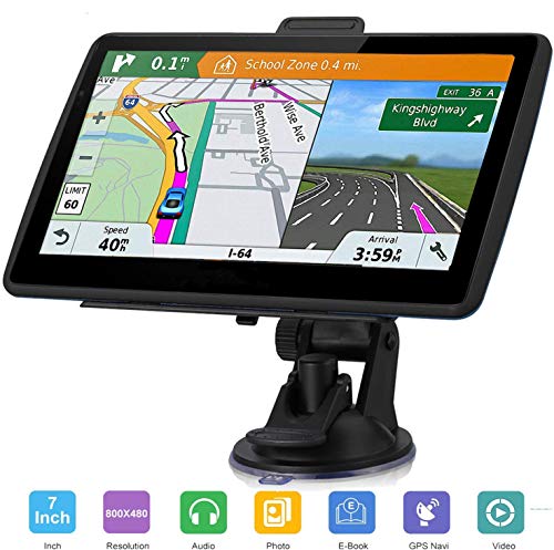 GPS Navigation for Car,Truck,7 Inch HD Touch with Voice Turn Direction Guidance,Support Speed