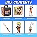 JUST FUNKY Naruto Shippuden Naruto Uzumaki Looksee Collector Box | 5 Official Naruto Collectibles | Includes Wall Canvas, Enamel Pin, Keychain, Acrylic Stand, and Floaty Pen | Collect Them All