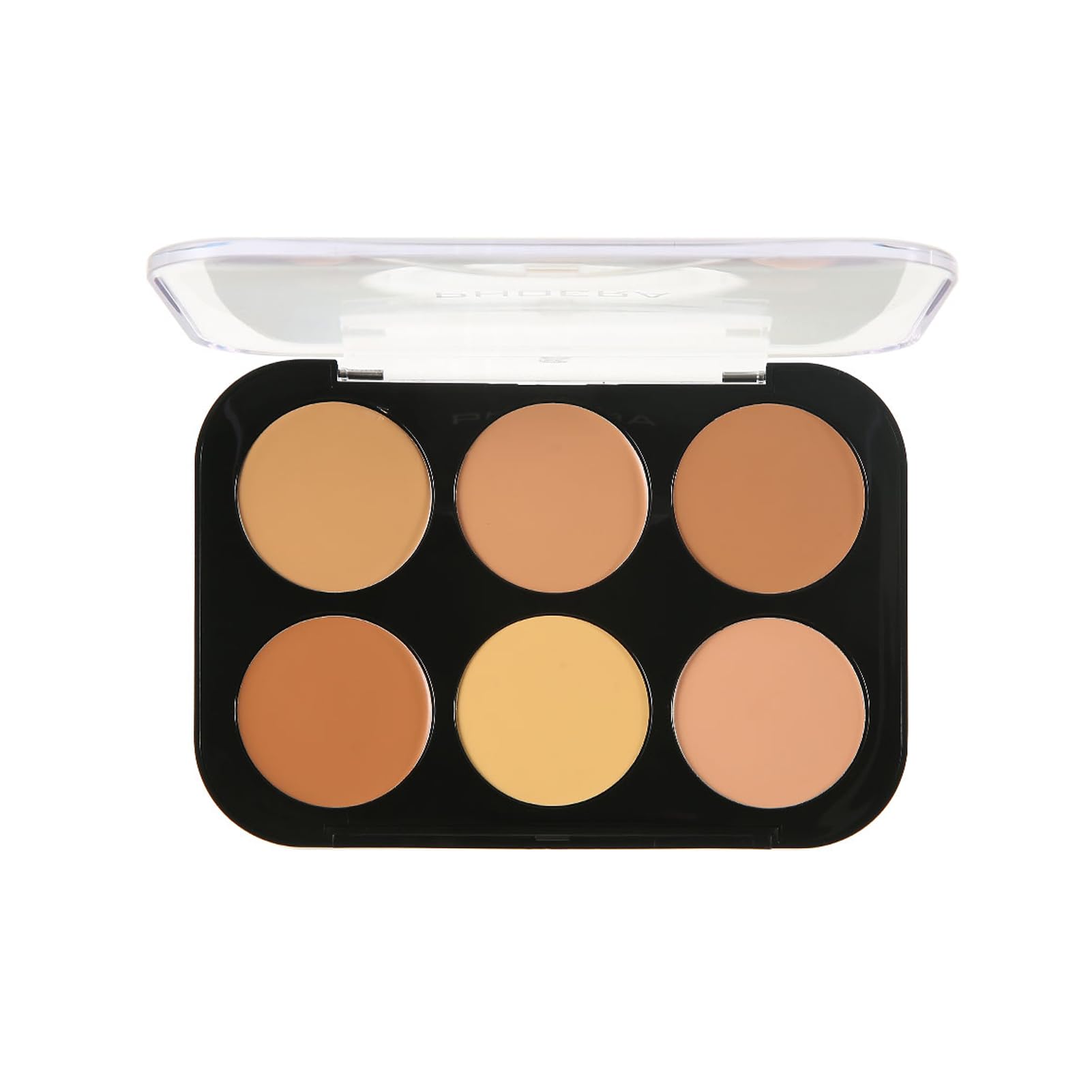 Corlo Contour Palette Concealer Correct, 6 Colors Cream Concealer Full Coverage Foundation Palette Makeup (Medium)