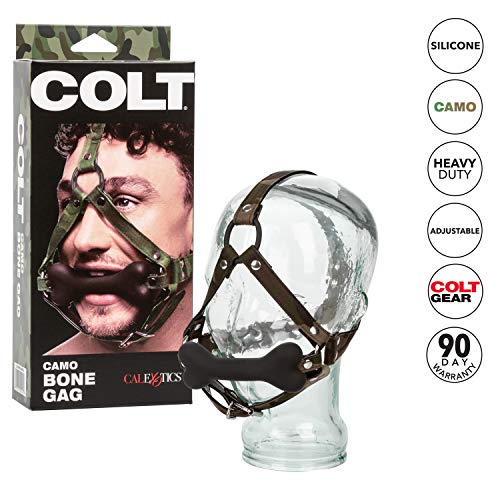 Colt Camo Bone Gag CalExotics pour bloquer la voix et libérer les fantasmes