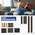 PIWA Acoustic Wall Panels 47” x 12” 4 Pack, Wood Panels for Wall with Sound-Absorbing Core MDF Surface, Sound Dampening Slat Paneling for Interior Decor, Home, Office and Gaming Room (Dark Walnut)