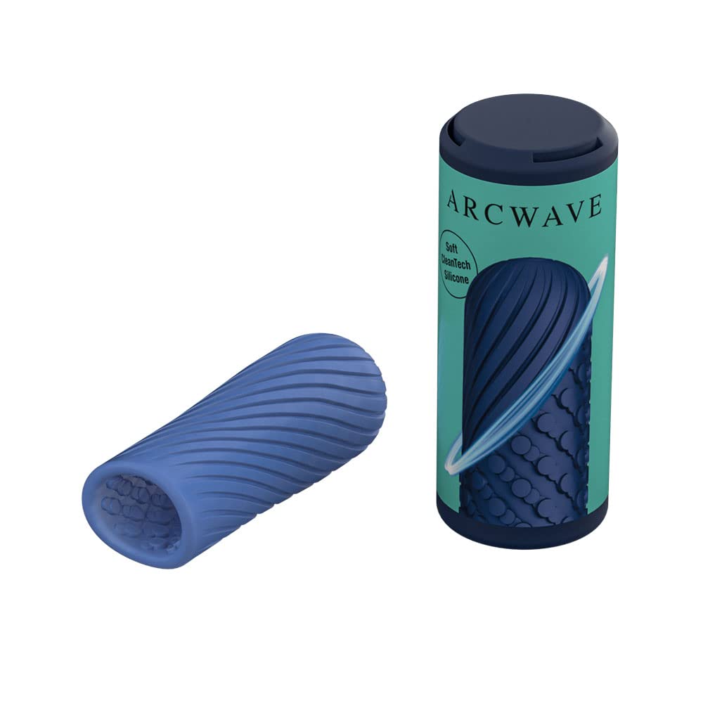 Ghost Male Masturbator Adult Toys for Him | Resuable Textured Men's Stroker | Silicone Penis Sleeve for Men | Adult Male Sex Toys for Couples | Penis Cup for Sex Doll Oral Stimulation | Blue